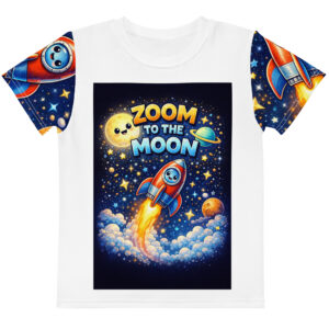 Zoom to the Moon Toddler Crew Neck T-Shirt