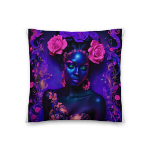 Ebony Floral Pillow