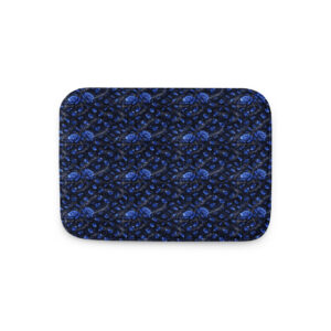 Blue Bloom Bath Mat
