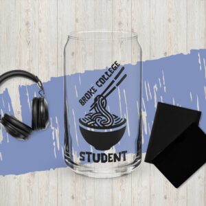 Broke College Student Can-Shaped Glass