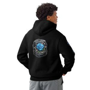 Concrete Rose Built From Pressure Unisex Hoodie