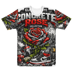 Concrete Rose Red Crew Neck T-Shirt