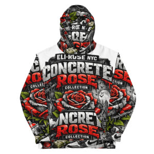 Concrete Rose Red Hoodie
