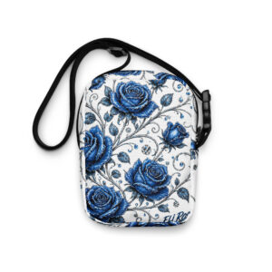 Blue Bloom Crossbody Utility Bag