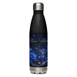 Blue Bloom Stainless Steel Water Bottle