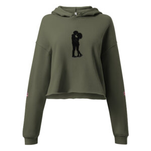 Shadow Couple Crop Hoodie