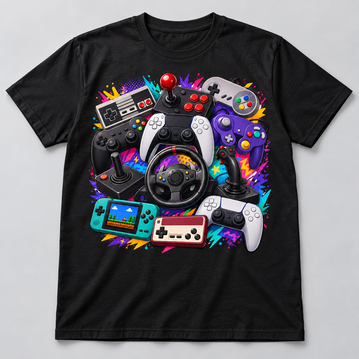 Game Controllers shirt mockup