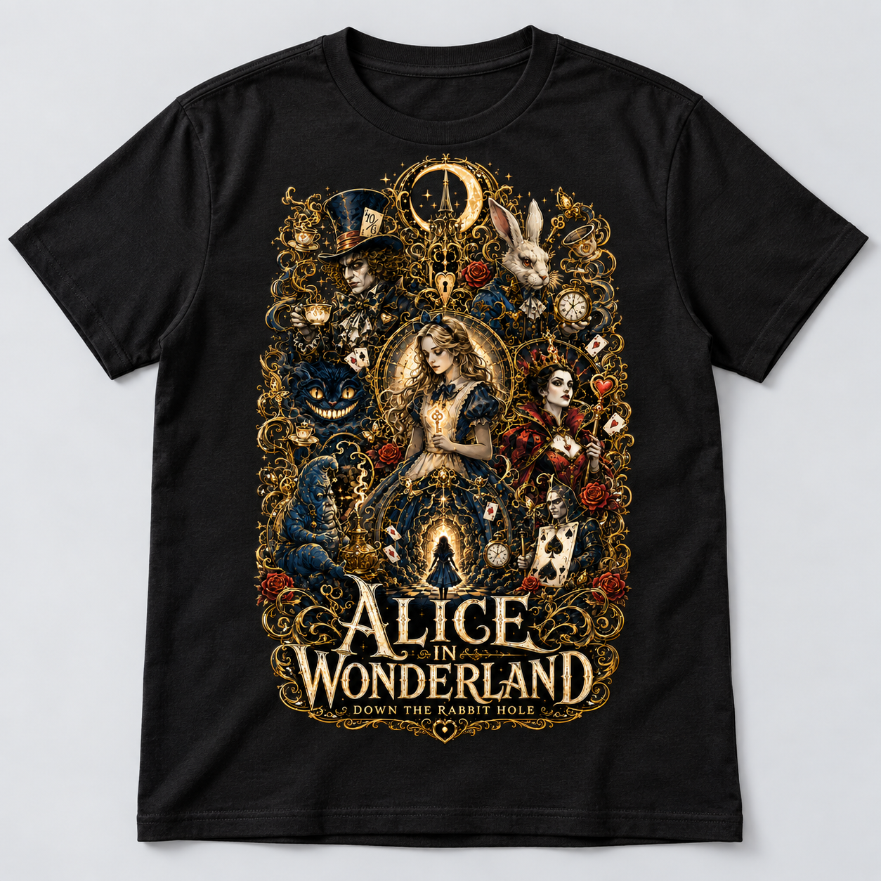 Alice in Wonderland Halloween shirt mockup