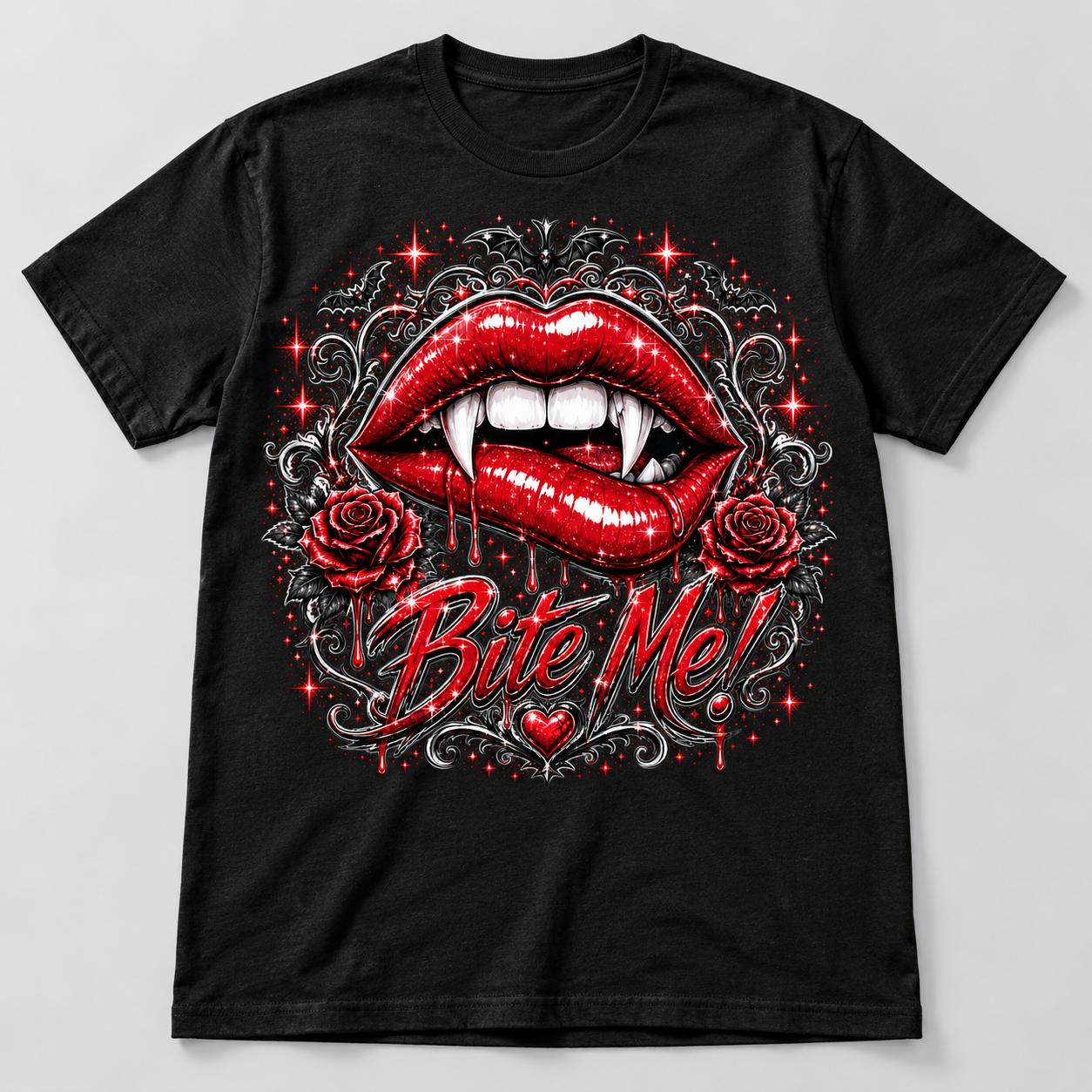 Bite Me! Halloween shirt mockup