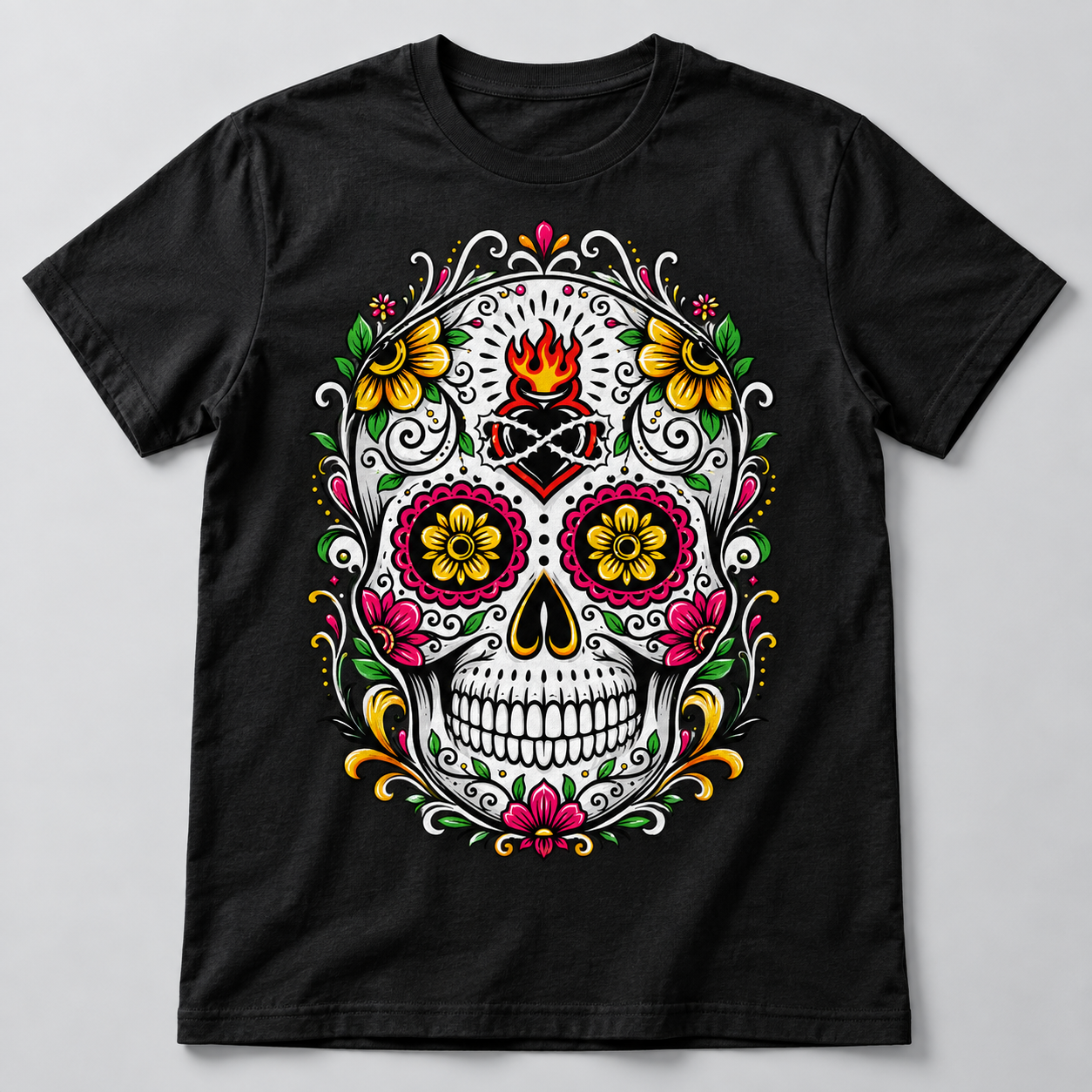 Candy Skull Halloween shirt mockup