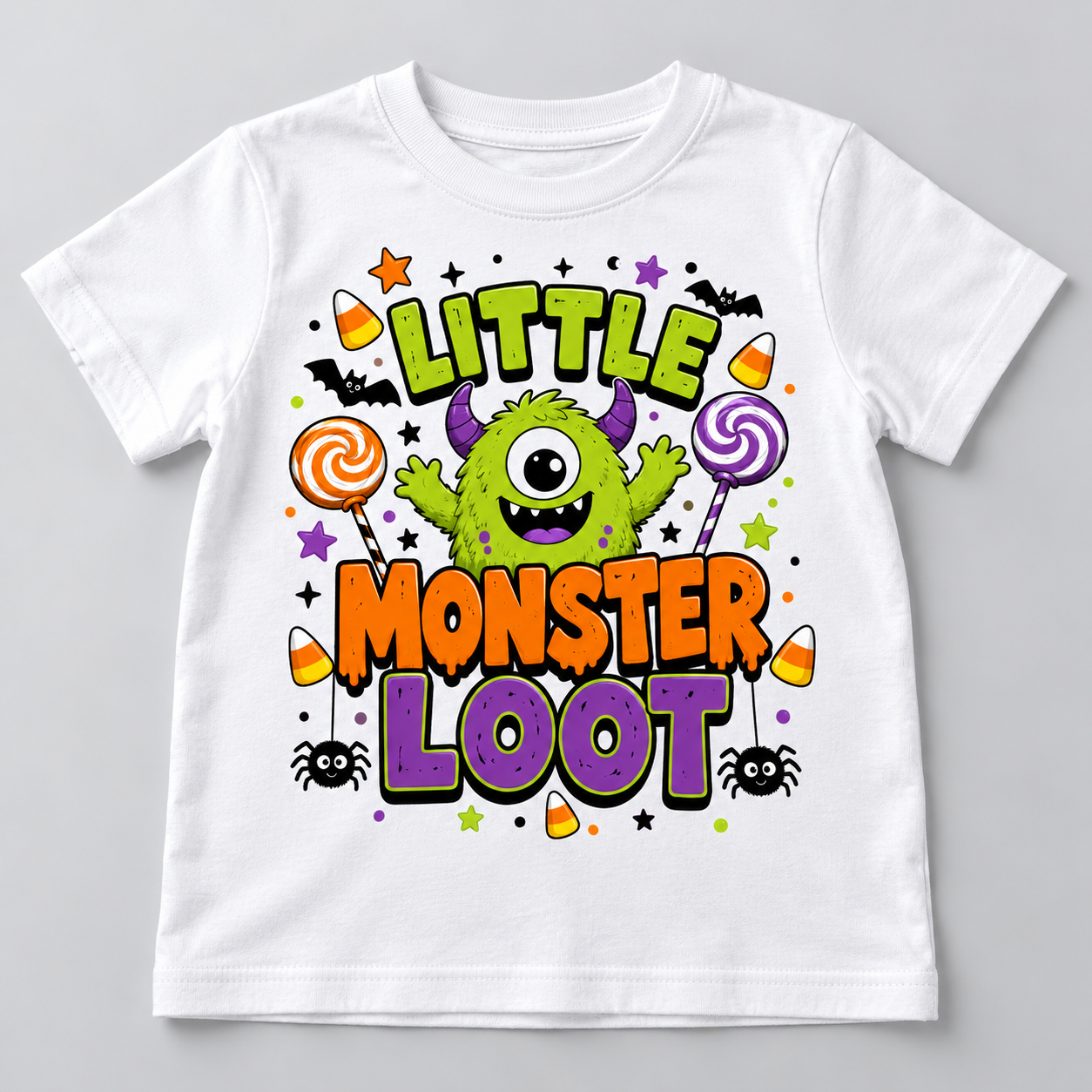 Little Monster Loot Halloween shirt mockup