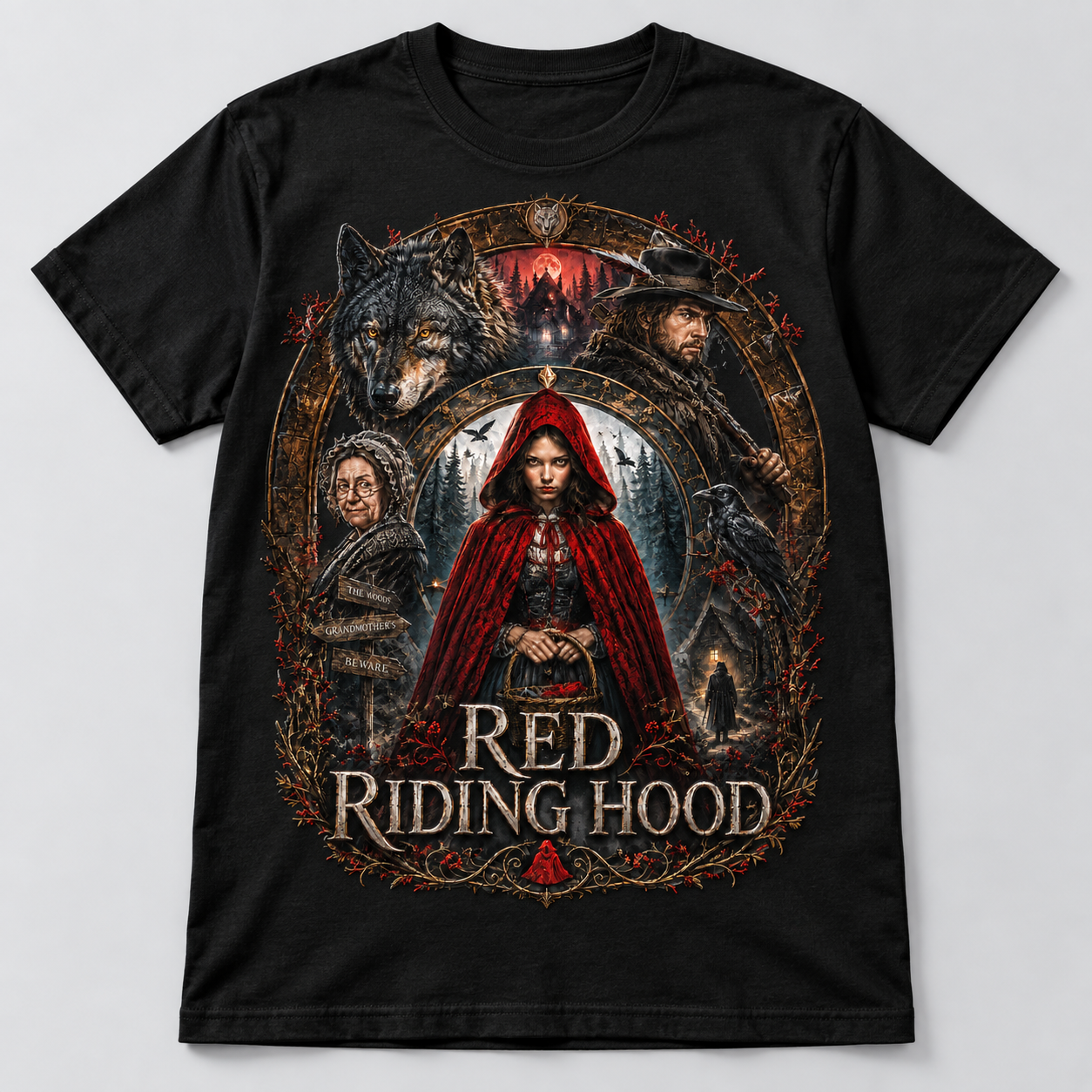 Red Riding Hood Halloween shirt mockup