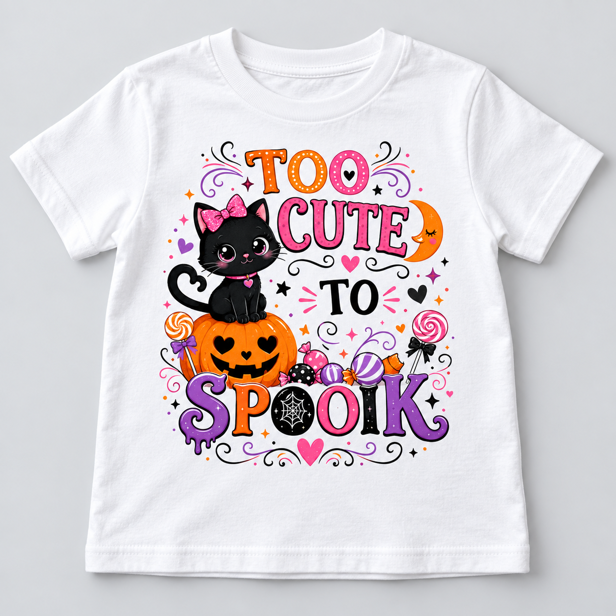 Too Cute to Spook Halloween shirt mockup