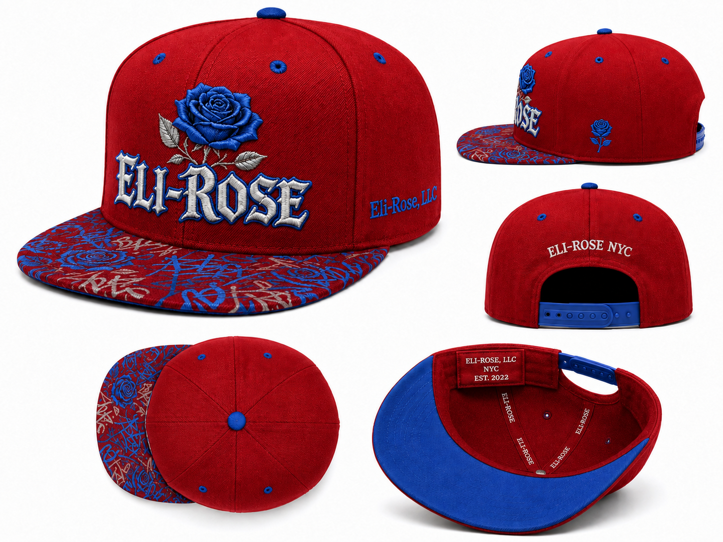 Red Blue Snapback