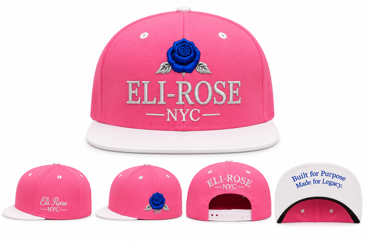 Pink / White NYC Snapback